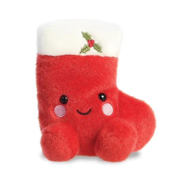 Holly Stocking Palm Pals Soft Toy